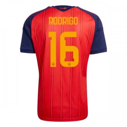 Camisola do Espanha Rodrigo 16 Equipamento Principal Mundial 2026 Camisola do Espanha Rodrigo 16 Equipamento Principal Mundial 2026